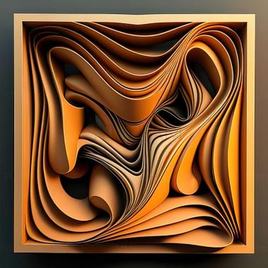 3D model abstract painting (STL)